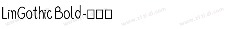 LinGothic Bold字体转换